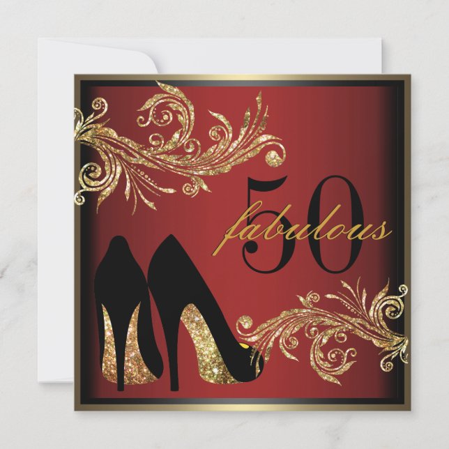 Chaussures dansantes - Invitation fabuleuse 50e an (Devant)