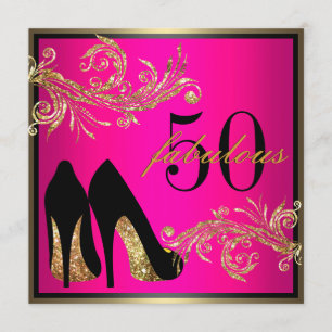 Chaussures dansantes - Invitation fabuleuse 50e an