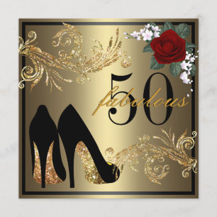 Chaussures dansantes - Invitation fabuleuse 50e an