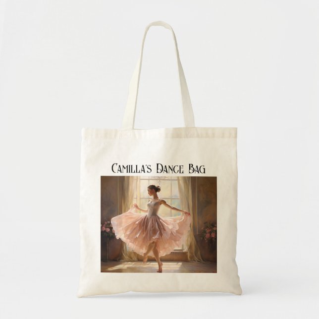 Chaussures de ballet personnalisées Sac fourre-tou (Devant)