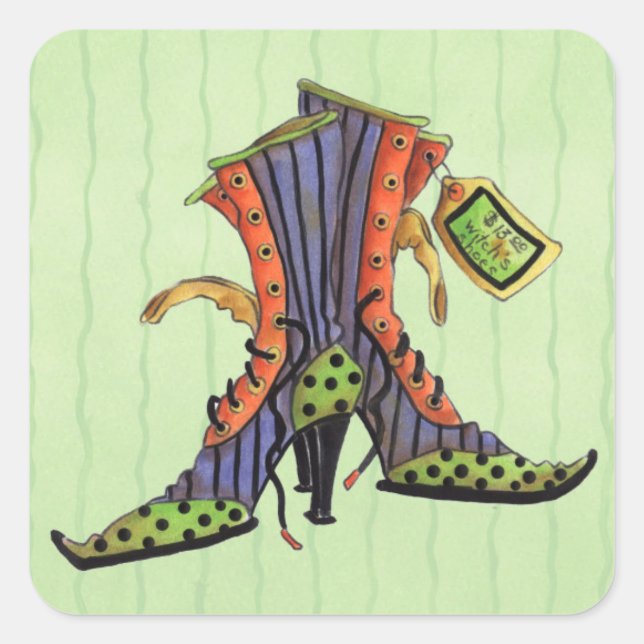 Chaussures de sorcières - Stickers (Devant)