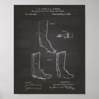 Chaussures Et Bottes 1881 Tableau De Brevet D'Art