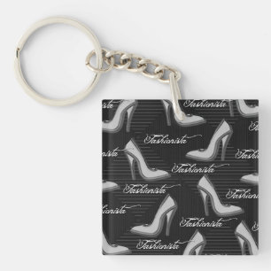 Chaussures fashionista-Porte - clé Acrylique doubl