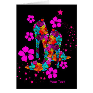 Chaussures haute talon été Fleurs roses chaudes