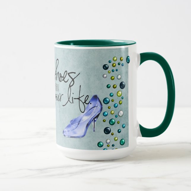 Chaussures peuvent changer votre vie - Mug Turquoi (Droite)
