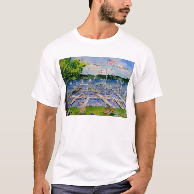 Chautauqua Jungen-und Mädchen-Verein-Ufergegend T-Shirt (Vorderseite)