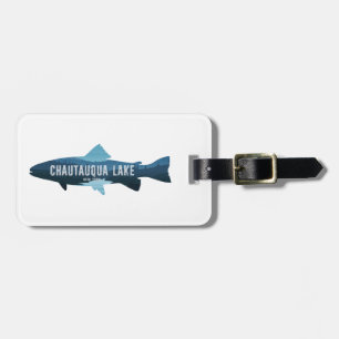 Chautauqua Lake New York Fisch Gepäckanhänger