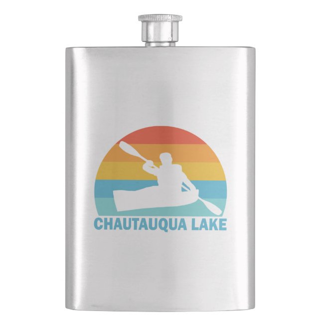 Chautauqua Lake New York Kayak Flachmann (Vorderseite)