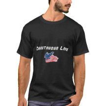 Chautauqua Lake New York Patriotischer Adler Karte