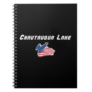 Chautauqua Lake New York Patriotischer Adler Notizblock