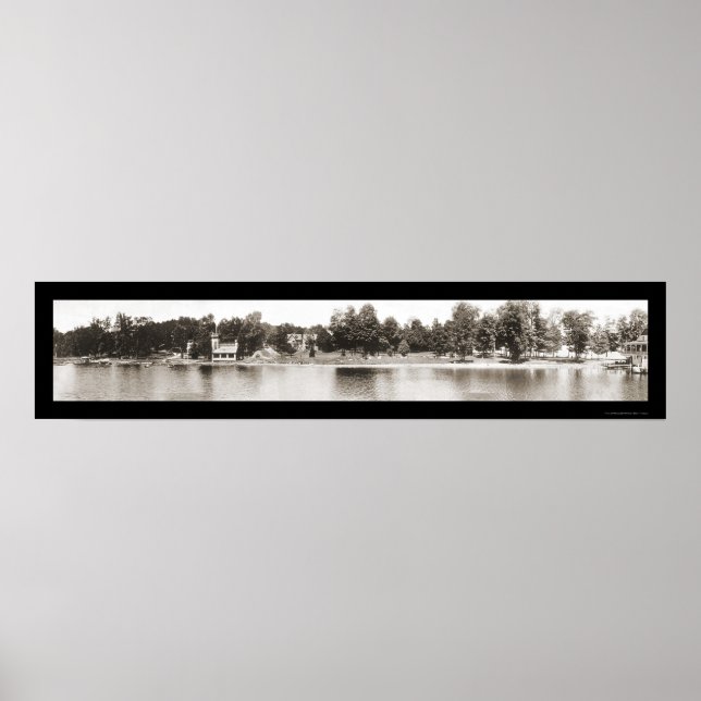 Chautauqua NY Water Foto 1909 Poster (Vorne)