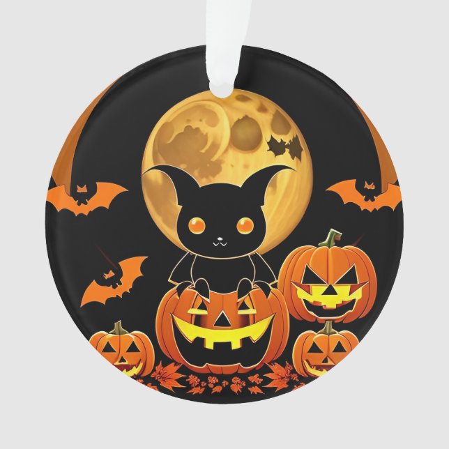 Chauve-souris et Citrouilles en Pleine lune (devant)