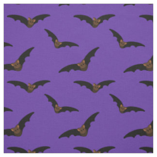 chauves-souris - motif en tissu violet