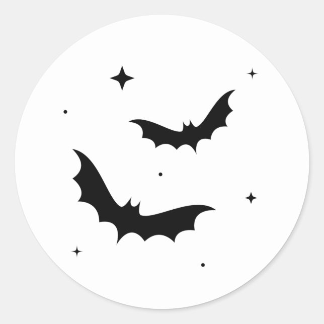 Chauves-souris noires / Autocollants (Devant)