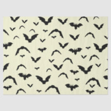 Chauves-souris volantes sur papier de soie jaune