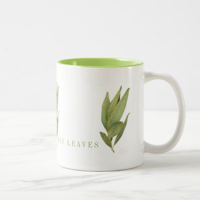 Chaux FEUILLES de LIME FRAÎCHE Mug à deux tons (Droit)