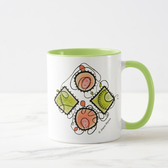 Chaux tasse Tasse-Aléatoire combinée de 11 (Droite)
