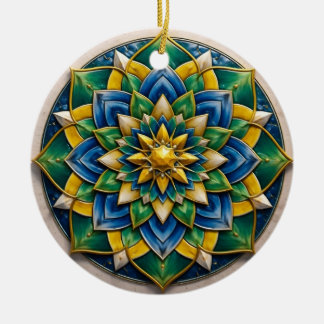 Chaveiro Mandala Luxo - 01 Keramik Ornament