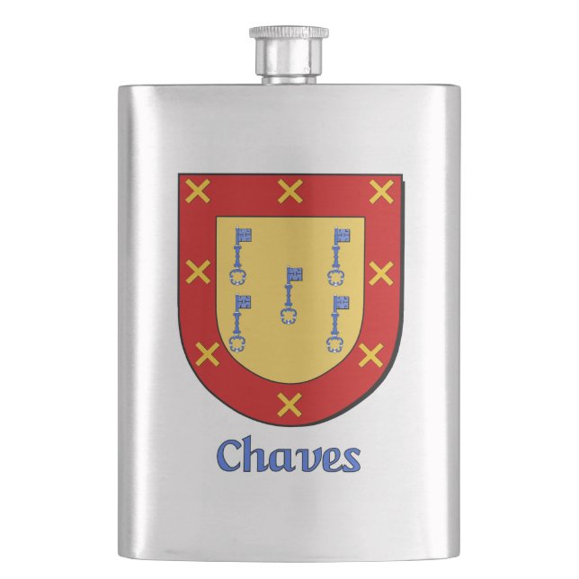 Chaves Heraldic Shield Flachmann (Vorderseite)