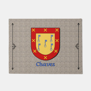 Chaves Historischer Schild auf Kobblestone Fußmatte