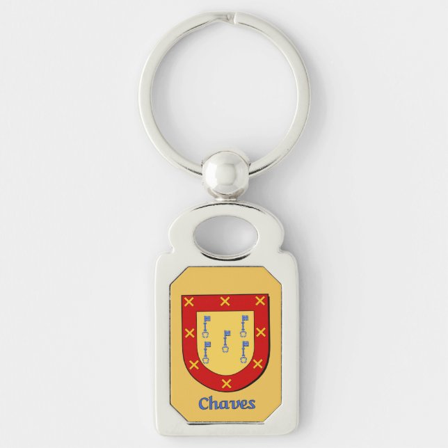 Chaves Historischer Schild Schlüsselanhänger (Vorderseite)