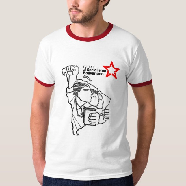 CHAVEZ BOLIVARISCHER SOZIALIST T-Shirt (Vorderseite)
