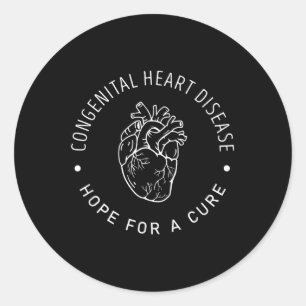 Chd Awareness Hoffnung auf eine Heilung Runder Aufkleber