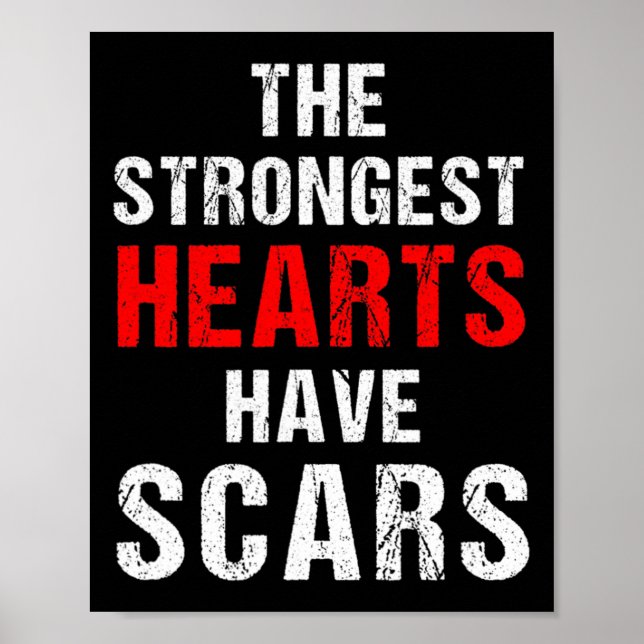 Chd Awareness Quotes About Congenital Heart Diseas Poster (Vorne)