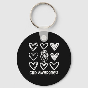 Chd Awareness Warrior-heart Disease Month Awarenes Schlüsselanhänger