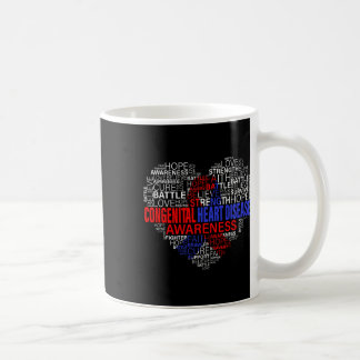 CHD-Bewusstsein Herzkrankheit Bekämpfung Hoffnung Kaffeetasse