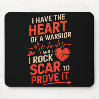 CHD-Bewusstsein Herzkrankheit Krieger Unterstützun Mousepad