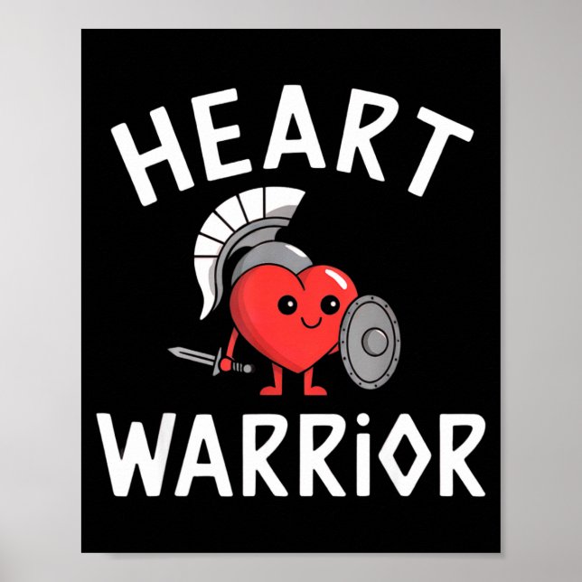CHD-Bewusstsein Herzkrankheit Mutter Krieger Unter Poster (Vorne)
