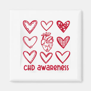 CHD-Bewusstseins-Monat für angeborene Herzfehler Magnet