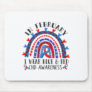 CHD-Bewusstseins-Regenbogen Blau Rotes Band Ich tr Mousepad