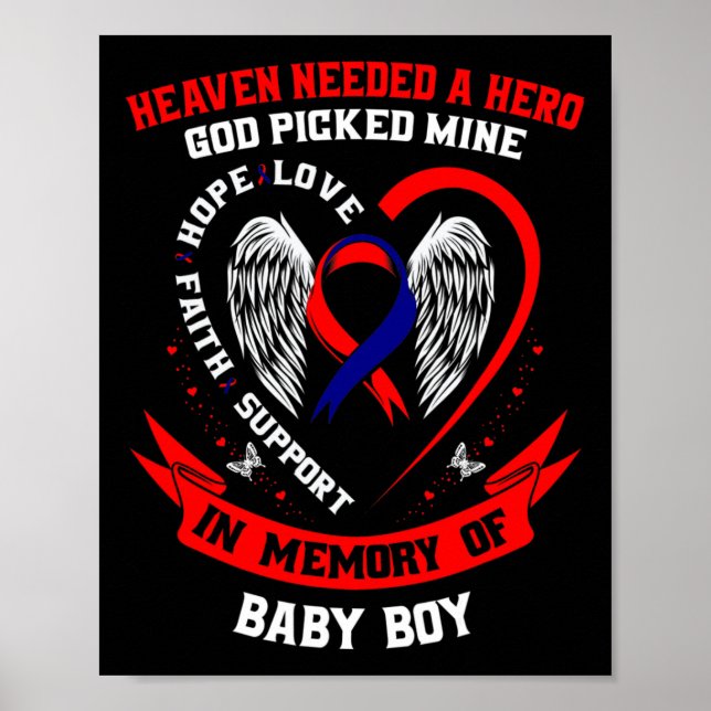 Chd Heart Disease Awareness In Memory Of Son By  Poster (Vorne)