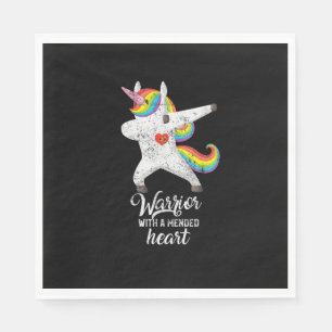 CHD Herzsensibilisierungsgeschenk Einhorn Krieger Serviette