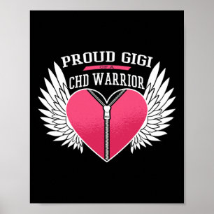 Chd Krieger Stolz Gigi Reißverschluss Herz Mit Eng Poster