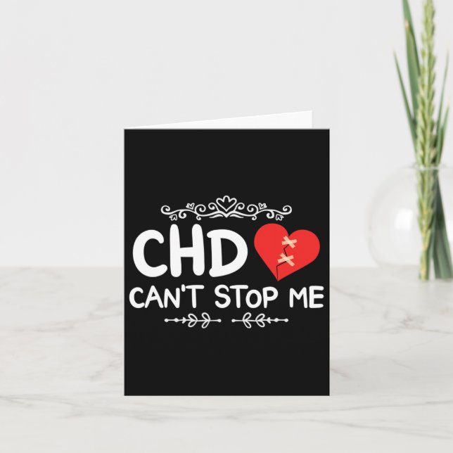 Chd Warrior kongenitale Herzerkrankung Bewusstsein Karte (Vorderseite)