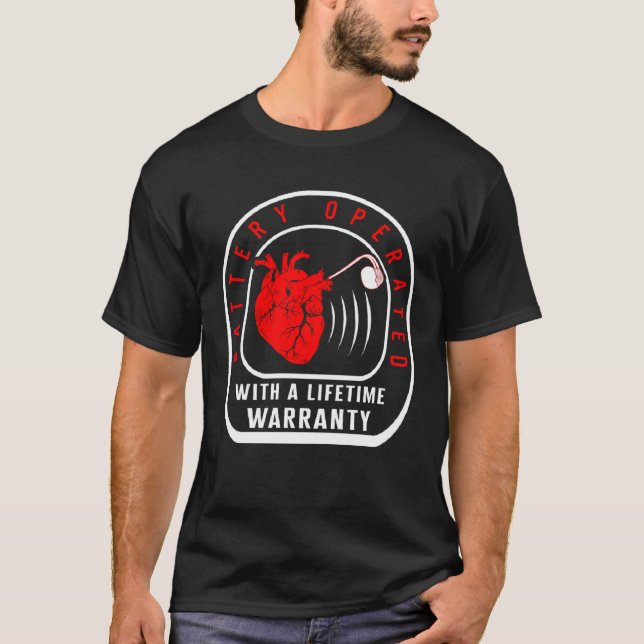 CHD Warrior Pacemaker Battery Operated Heart Patie T-Shirt (Vorderseite)