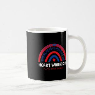 Chd Warrior Red & Blue Rainbow Heart Disease A Kaffeetasse