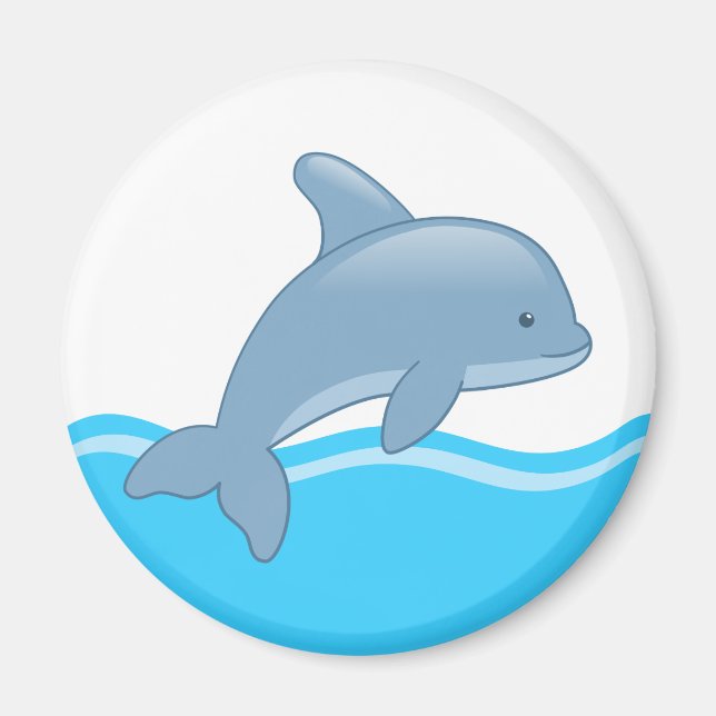 Che Cartoon Jumping Dolphin Magnet (Vorne)