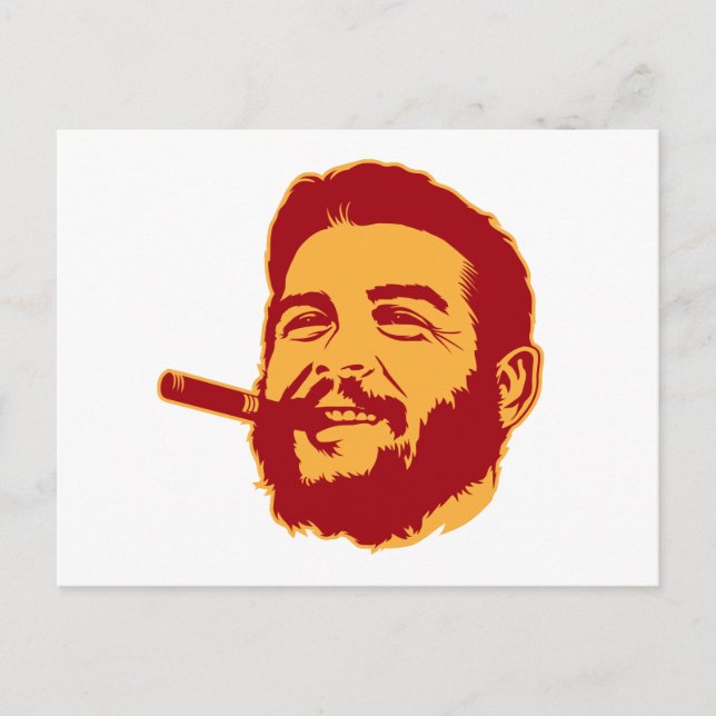 Che Guevara avec carte postale Portrait Cigar (Devant)