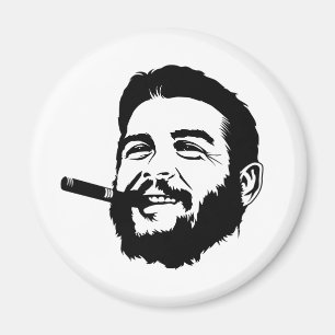 Che Guevara mit Cigar Portrait Magnet