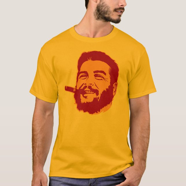 Che Guevara mit Cigar Portrait T - Shirt (Vorderseite)