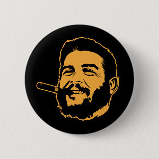 Che Guevara mit Zigarren-Porträt-Knopf Button
