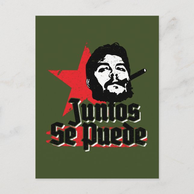 Che Guevara Revolutionär Zitat Juntos Se Puede Postkarte (Vorderseite)
