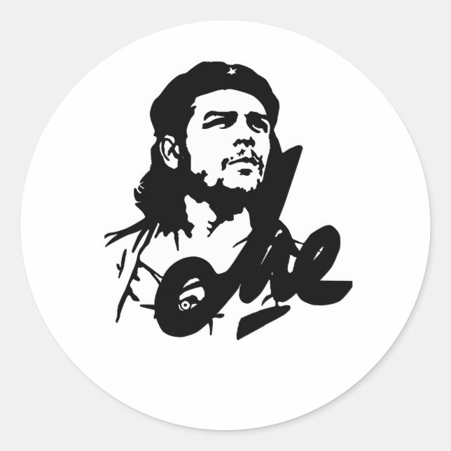 che guevara runder aufkleber (Vorderseite)