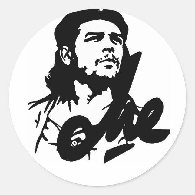 che guevara runder aufkleber (Vorderseite)