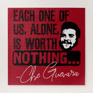 Che Guevara Zitat - Jeder allein verdient nichts