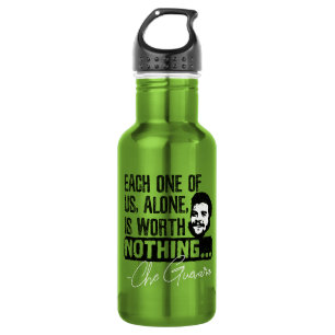 Che Guevara Zitat - Jeder allein verdient nichts Edelstahlflasche